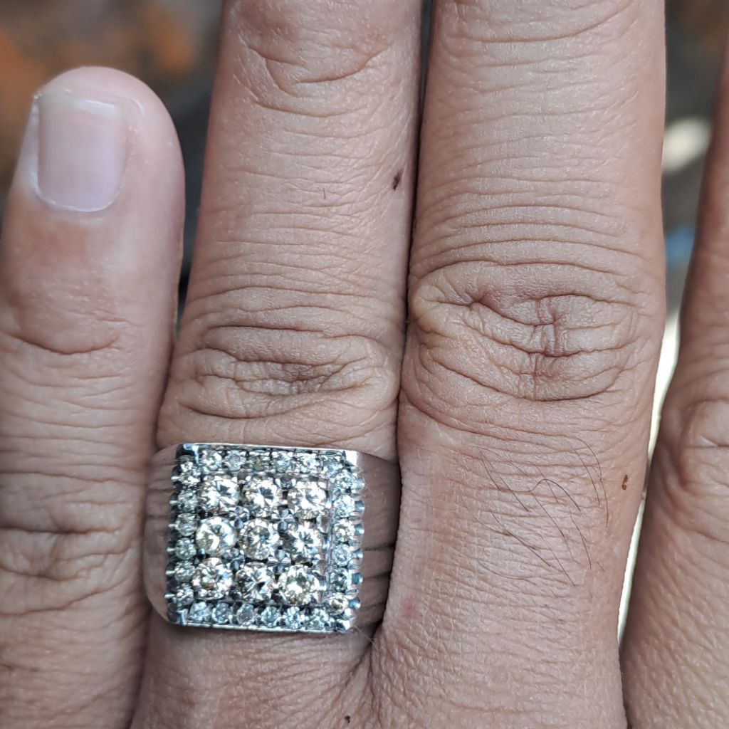cincin. pria full natural berlian eropah asli grtis sertifikat