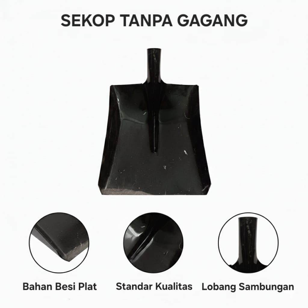 Terkaris baru murah sendok lasir sendok tanah sekop mentah sekup tanpa gagang Peralan taman peralata
