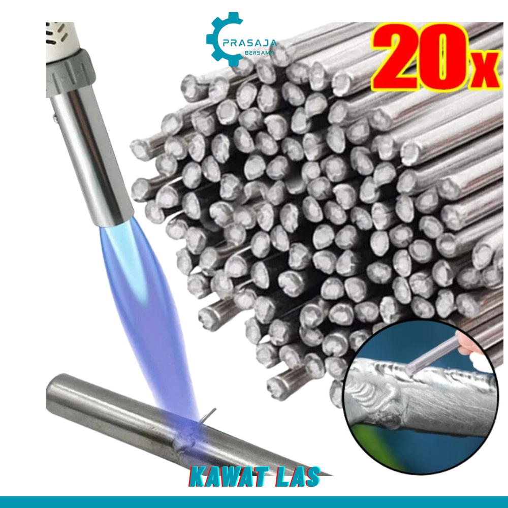 kawat las bakar suhu rendah flux alumunium electrode Kawat Las 33cm 1.6mm Aluminium Electrode Suhu R