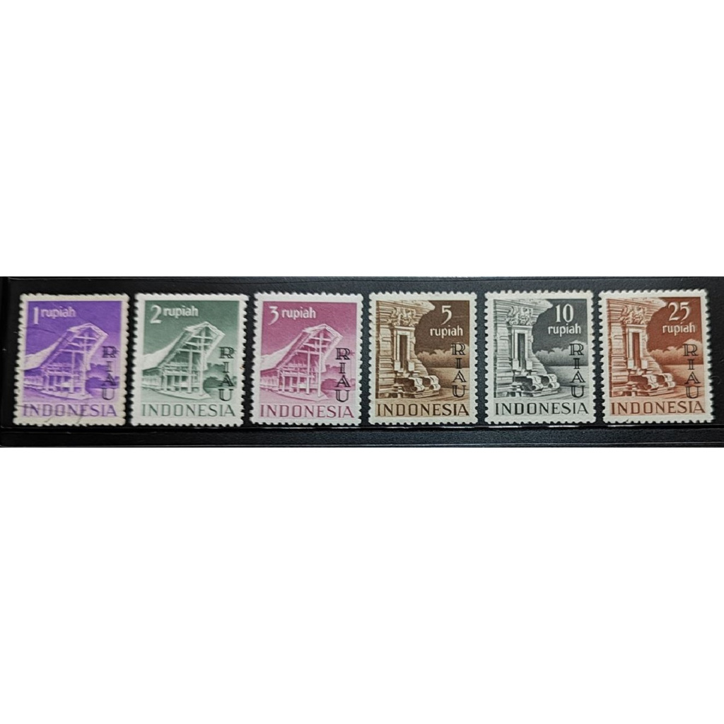 Prangko Indonesia - Cetak Tindih RIAU 1954 Riau3