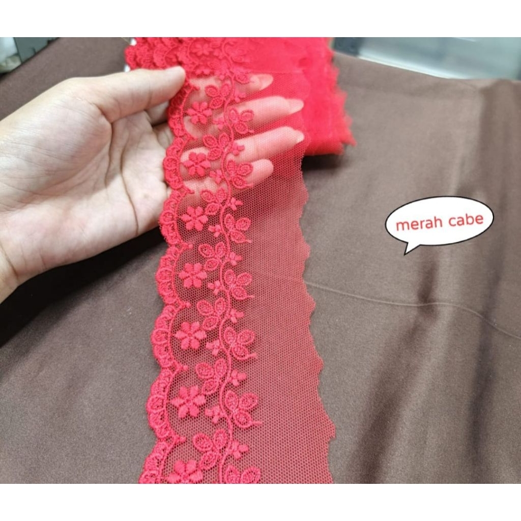 RENDA TILE SORAJA ULIR/RENDA TILE AIR LEBAR RENDA 7CM