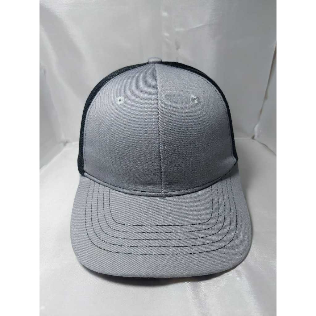 Topi Trucker Polos Grey Black Youth