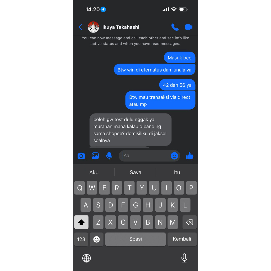 Lunala Eternatus lelangan kak Ikuya