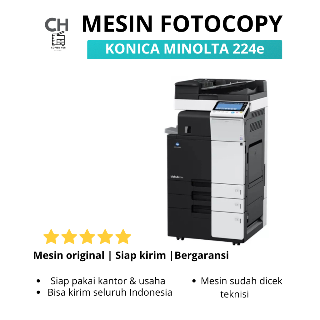 Mesin fotokopy Konica Minolta bizhub 224e