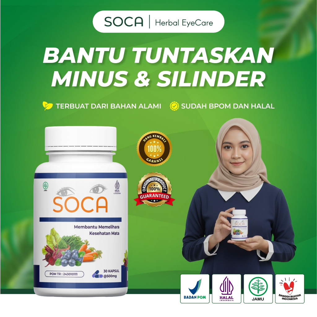 SOCA-Vitamin Mata Minus , SIlinder , plus , Buram