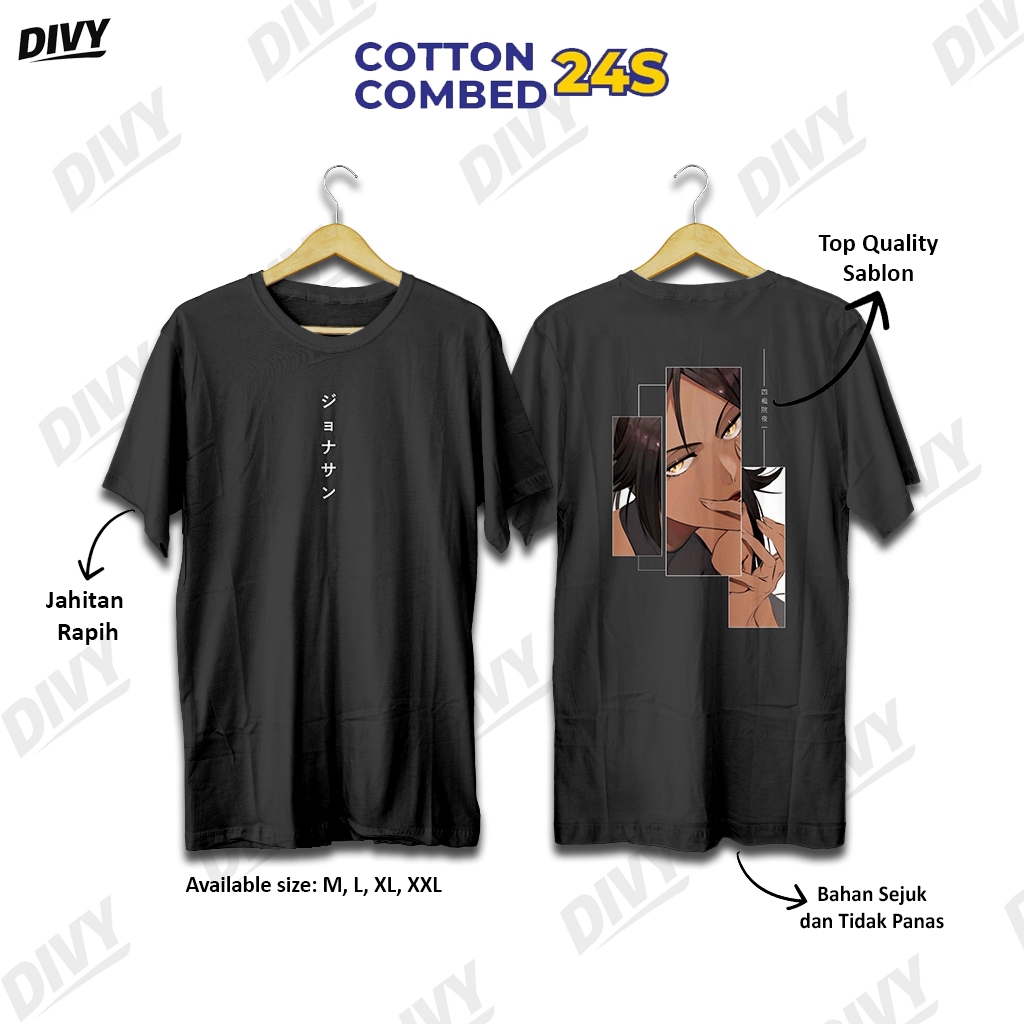 Kaos Anime Bleach Yoruichi Shihouin Combed 24s Regular Fit