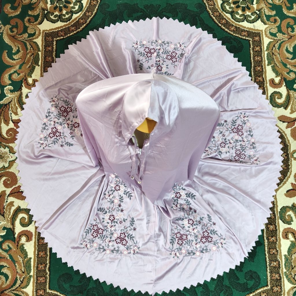 Mukena Armani Silk Laser Bordir