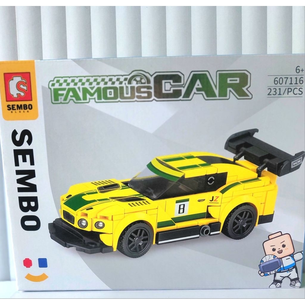 mainan sembo block brick mobil car racing - set mobil sembo block anak