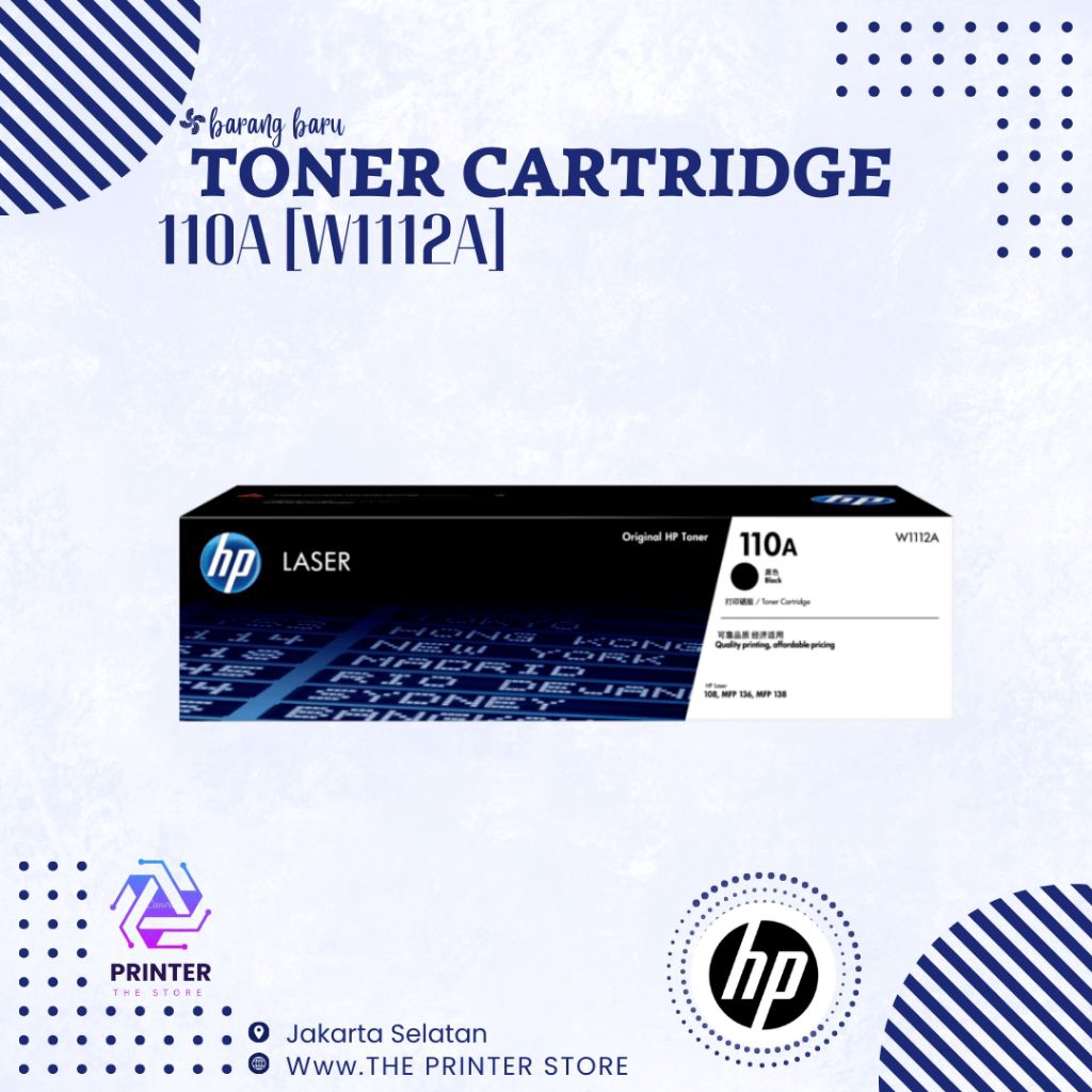 Toner HP 110a[w1112A] cartridge printer Black.