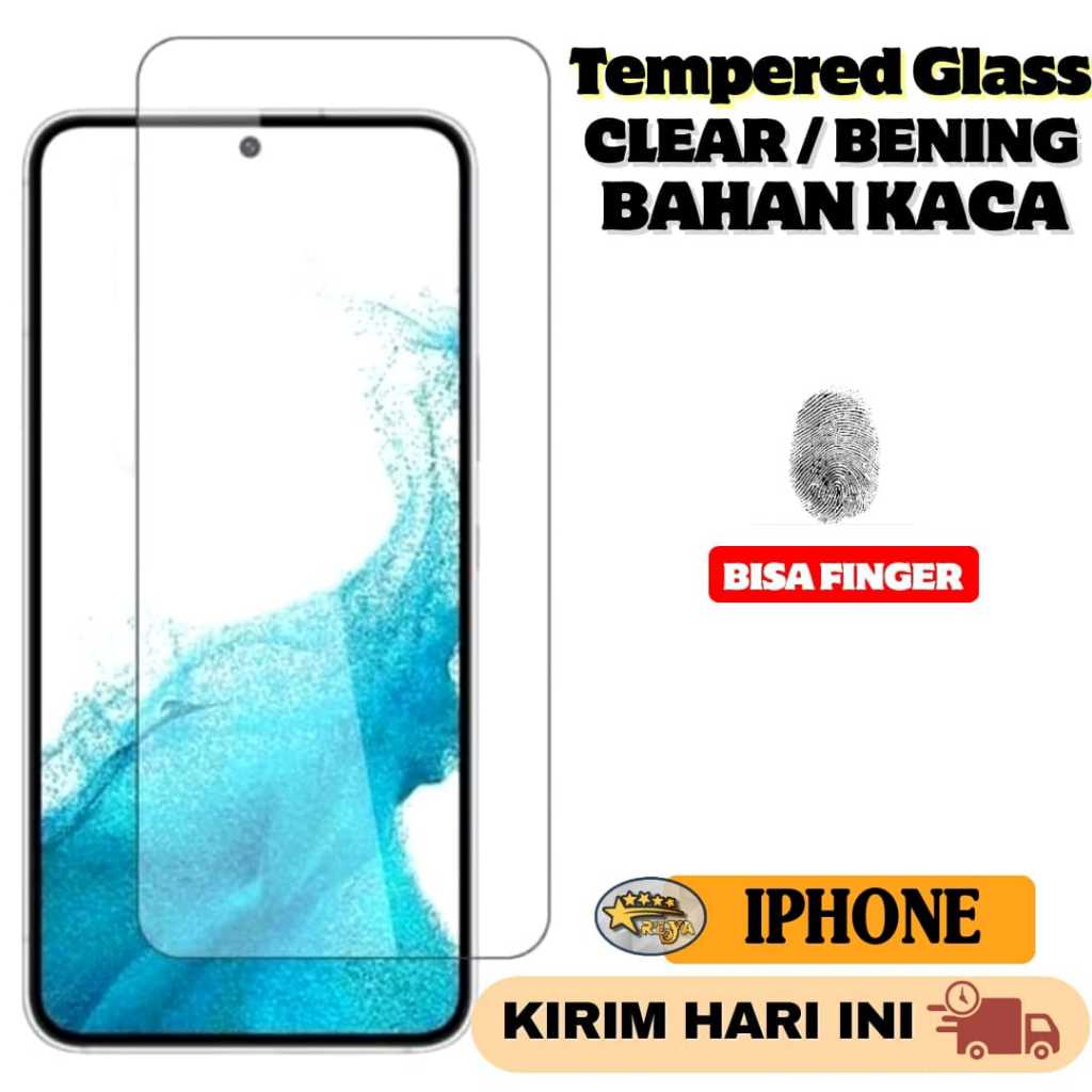 Tempered glass KACA bening clear anti gores IPHONE 4 5 5s 5G 6 6S 6G 7 7G 7S 8 8G 8S X PLUS XS XR XS
