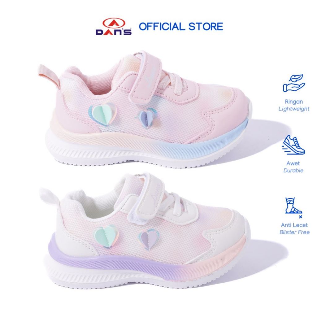 DANS - Sepatu Anak Perempuan - Delita (Baby) | Sneakers Berwarna dengan Sol Empuk & Ringan