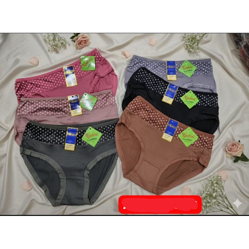 CD CELANA DALAM SEMPAK PEREMPUAN IMPORT KARET LEBAR polkadot KATUN SPANDEX MELAR ELASTIS ADEM LEMBUT