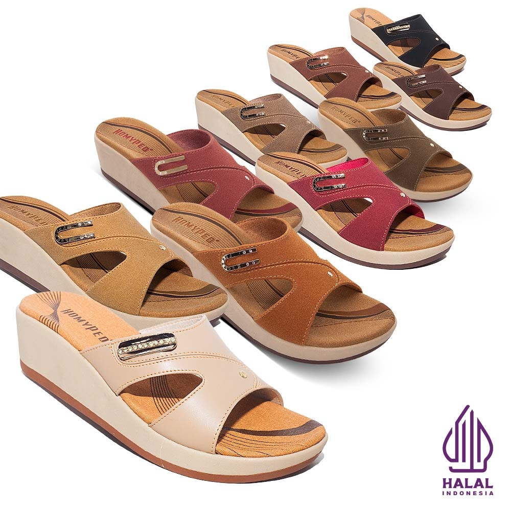 Homyped Ayana N65 Sandal Wedges Wanita