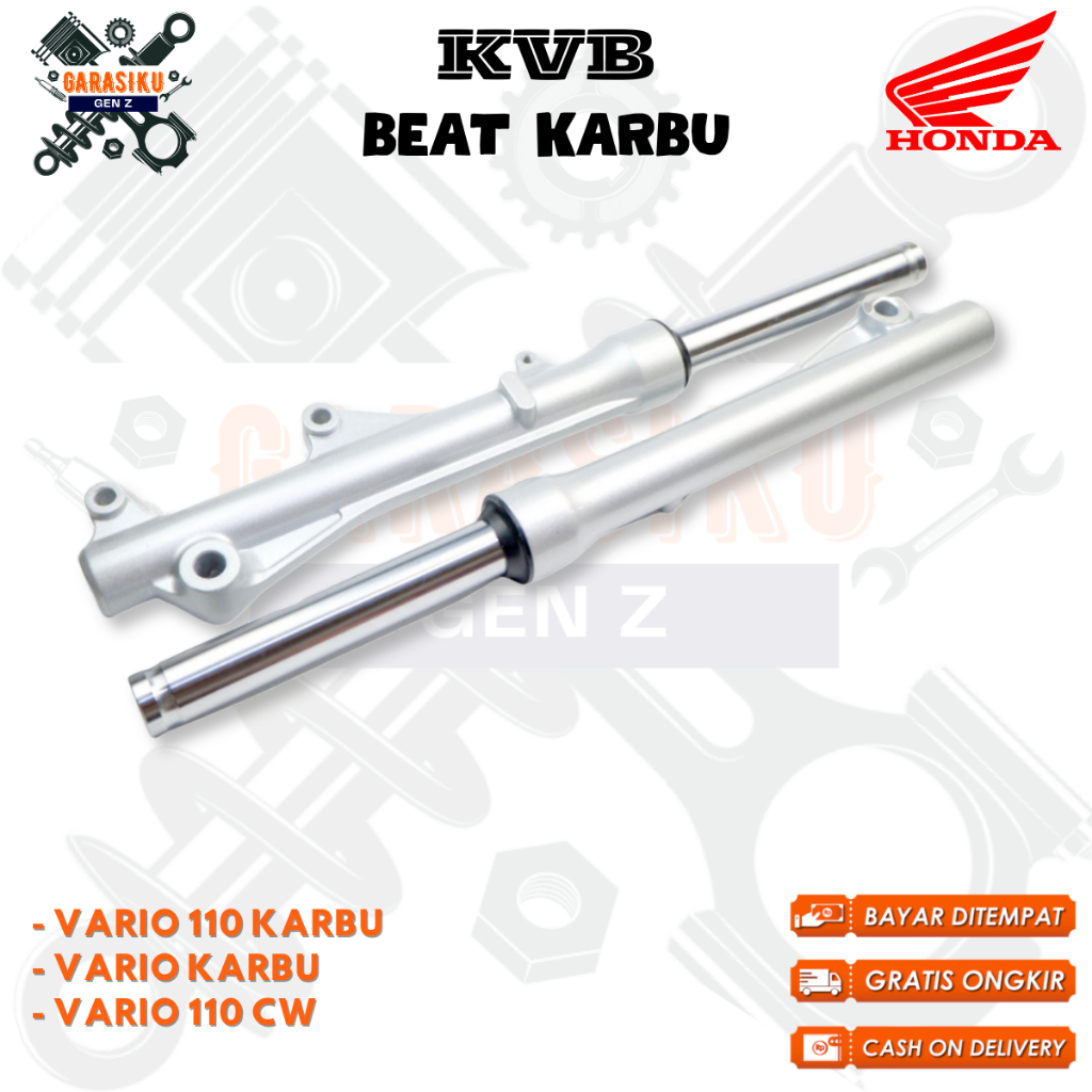 as shock depan beat karbu - as shock depan vario 110 karbu - shok vario original - 51500-KVB-901