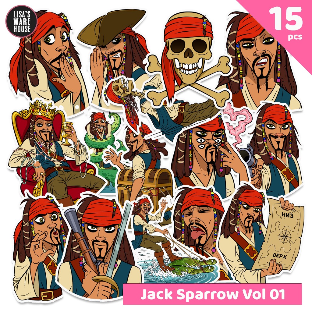 Sticker Jack Sparrow Volume 01