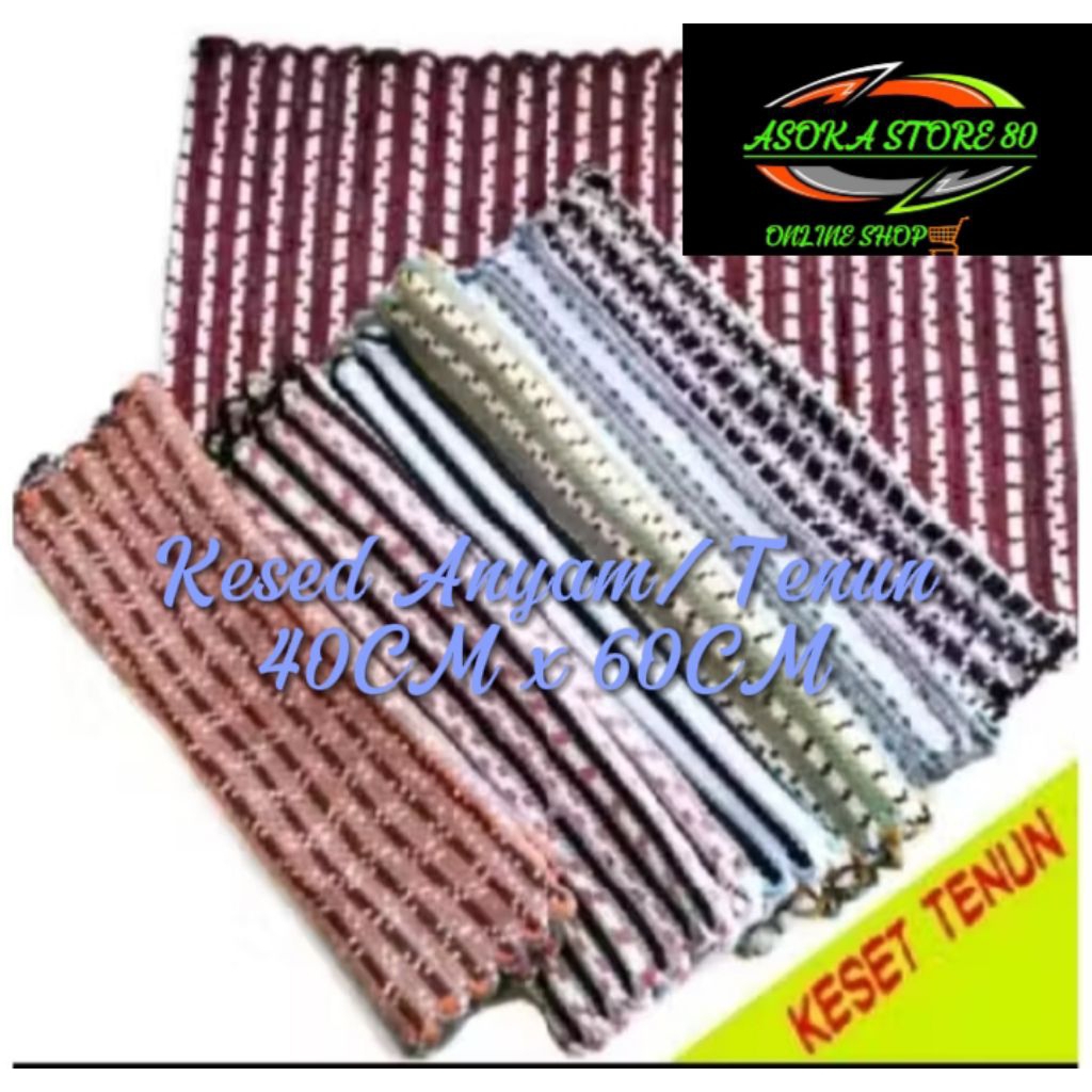 Kesed Pelangi/Kesed Kain Rajut/Kesed Teun/Kesed Lantai/Kesed Kamar Mandi
