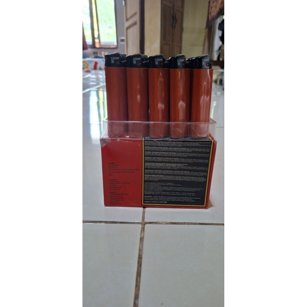 korek cricket polos oranye