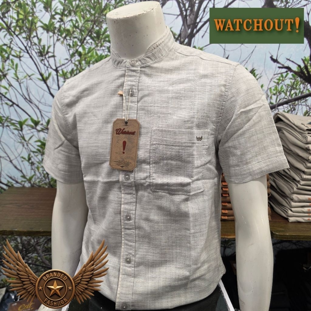 WATCHOUT CASUAL KEMEJA KOKO LENGAN PENDEK WS802490023 GREY