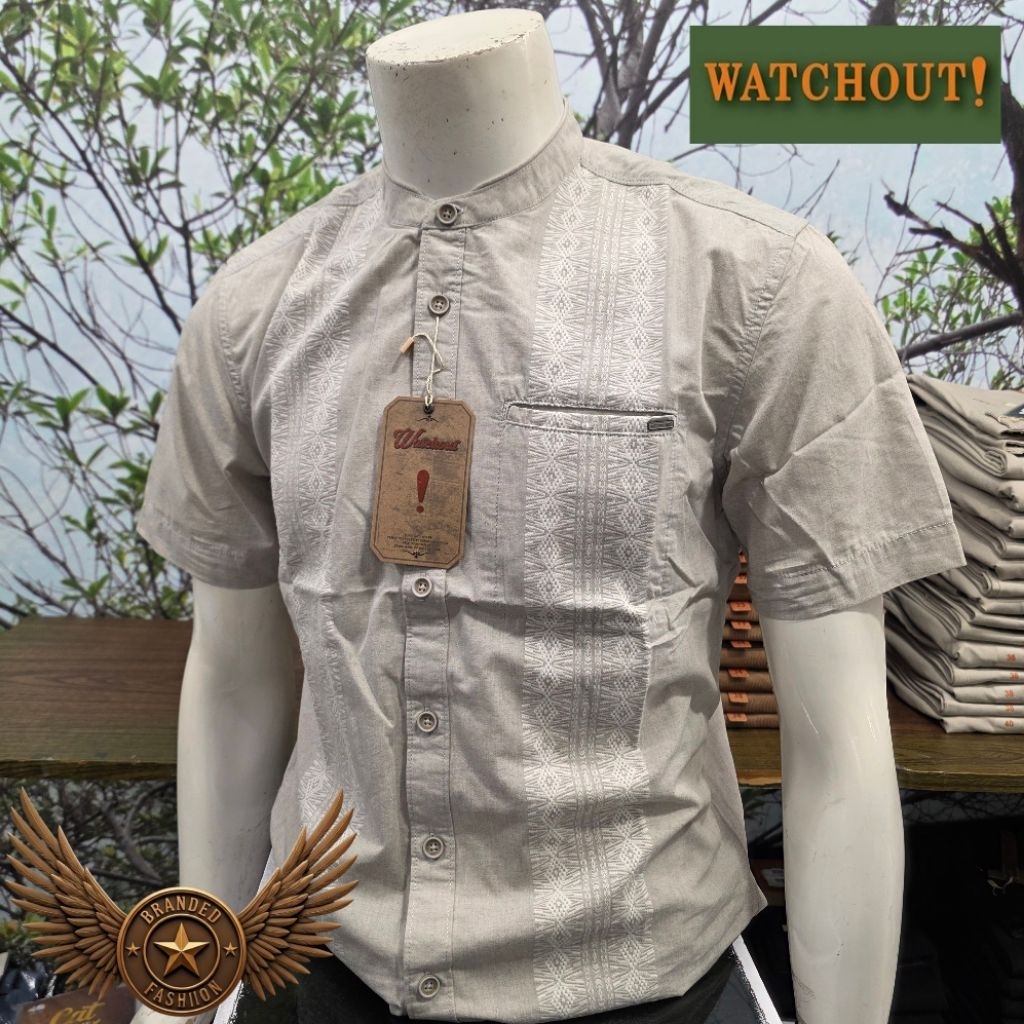 WATCHOUT CASUAL KEMEJA KOKO LENGAN PENDEK WS802470023 GREY