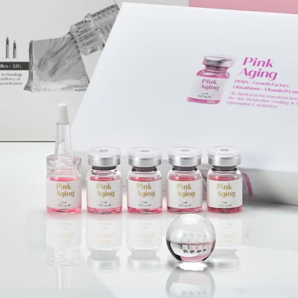 Pink Aging Esseence growth of factor triple Skin Booster DNA Salmon Original