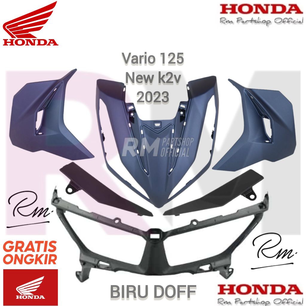 cover body halus vario 125 new k2v biru doff