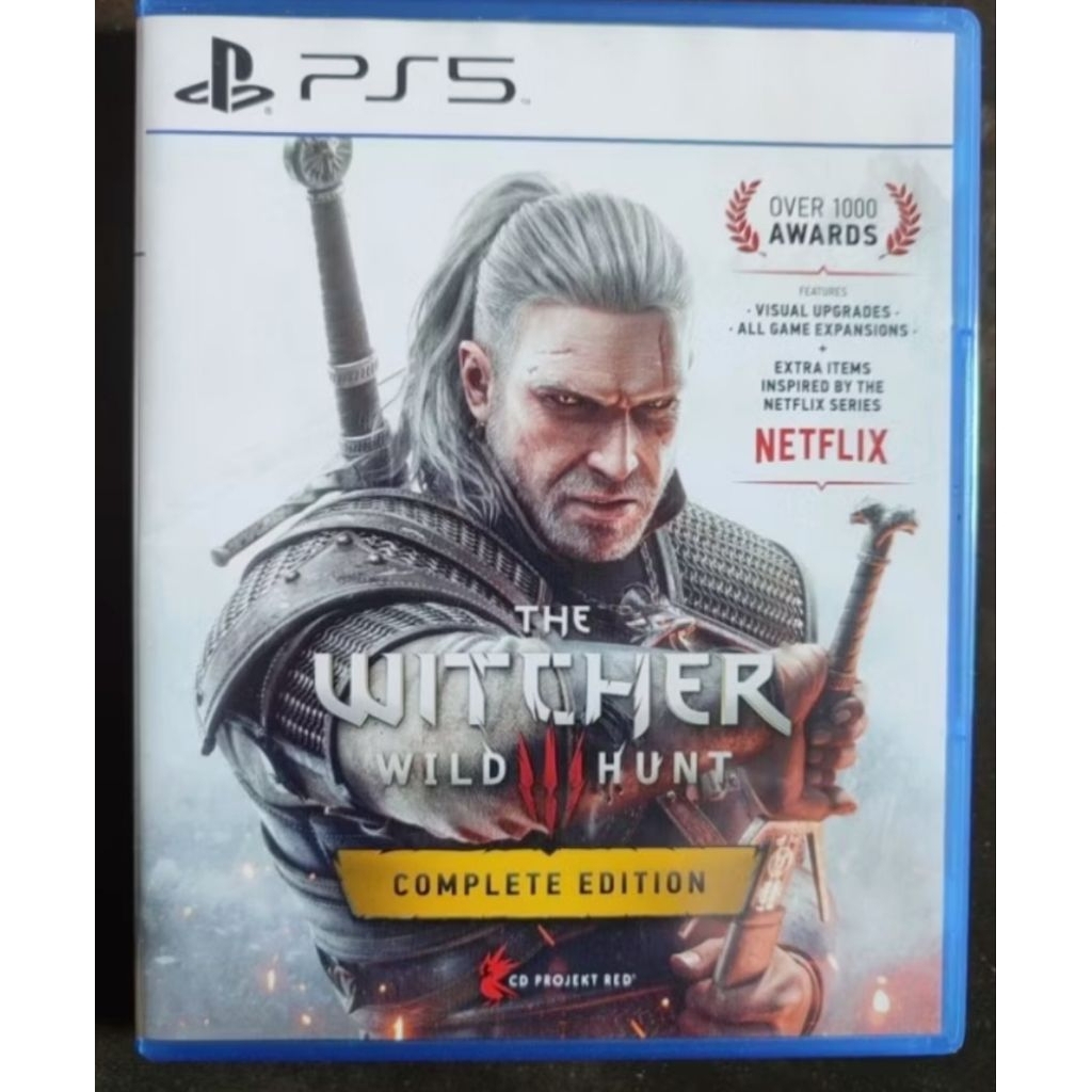 BD Kaset PS5 The Witcher 3 Game PS Playstation 5 Original Bekas Second Mulus