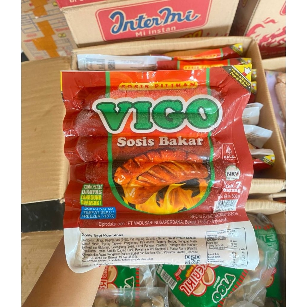 Vigo Sosis Bakar Sapi Isi 7 500gr