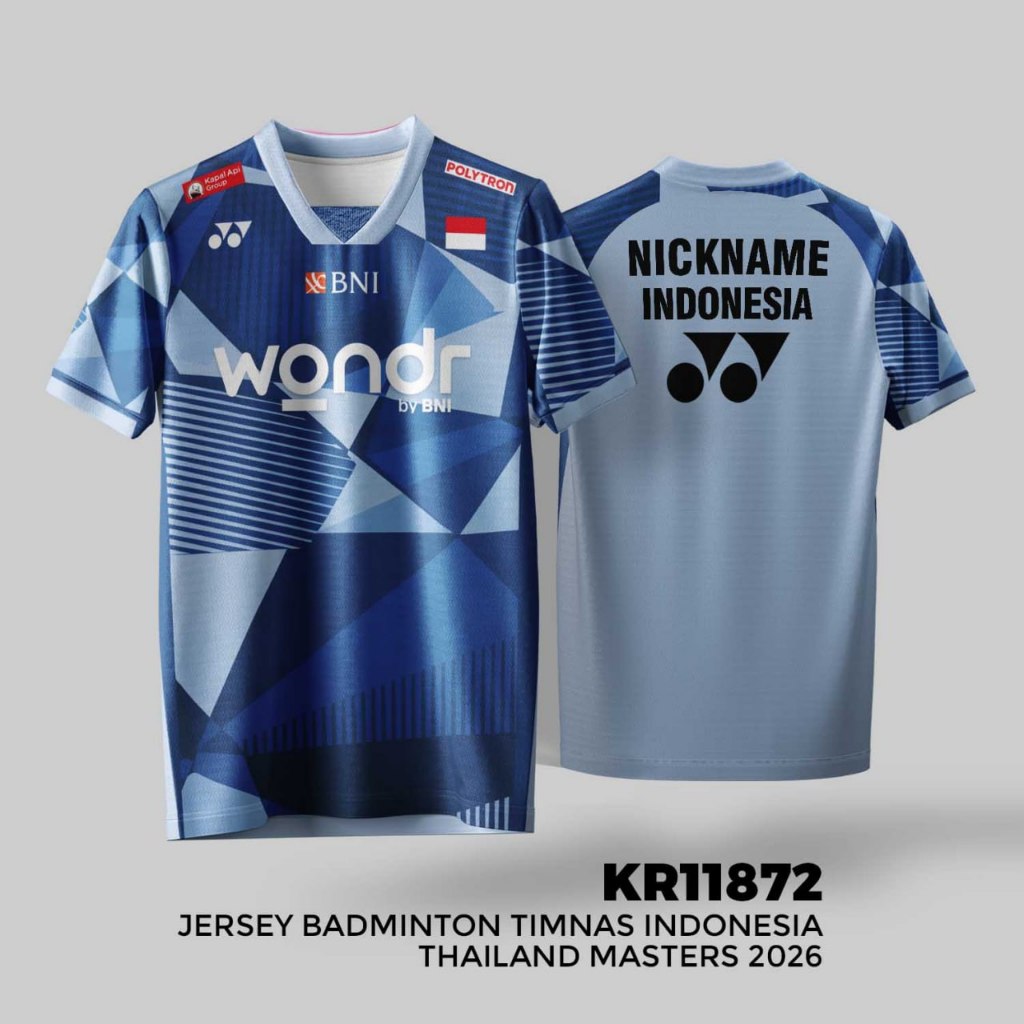 Jersey Badminton Timnas Indonesia Thailand Master 2026