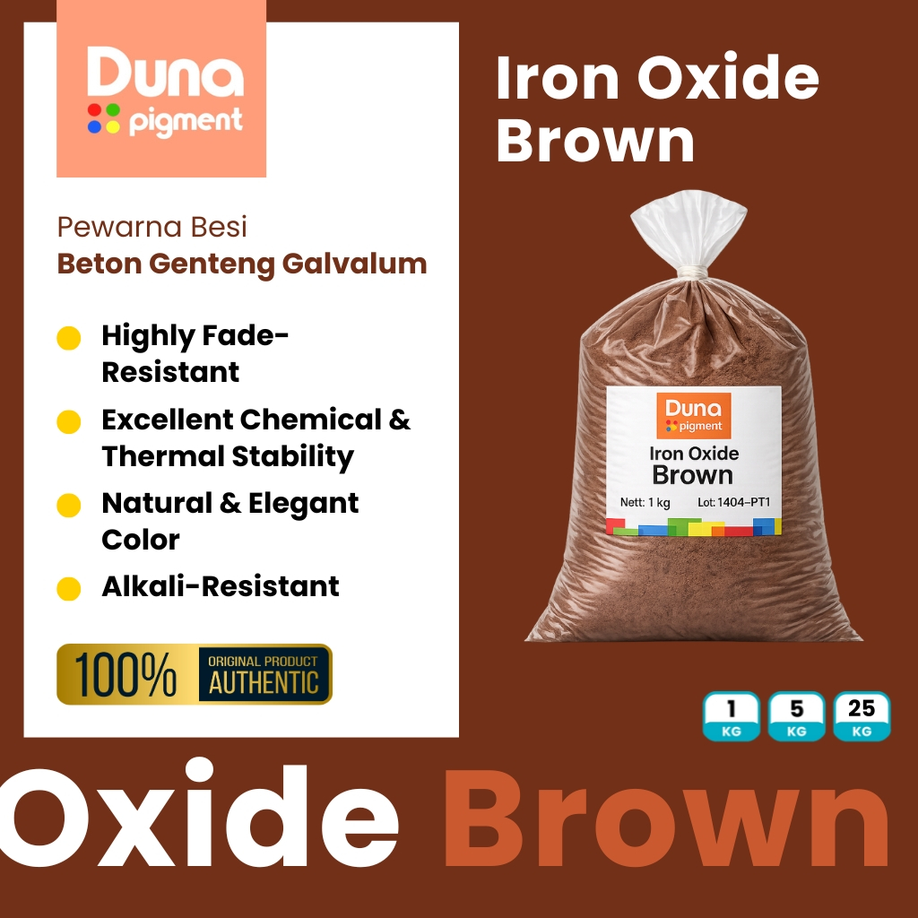 Trendstoree_Net 1 Kg - Iron Oxide Pewarna Bubuk/Pigmen Powder Iron Oxide/ Pewarna Pasiran Genteng,