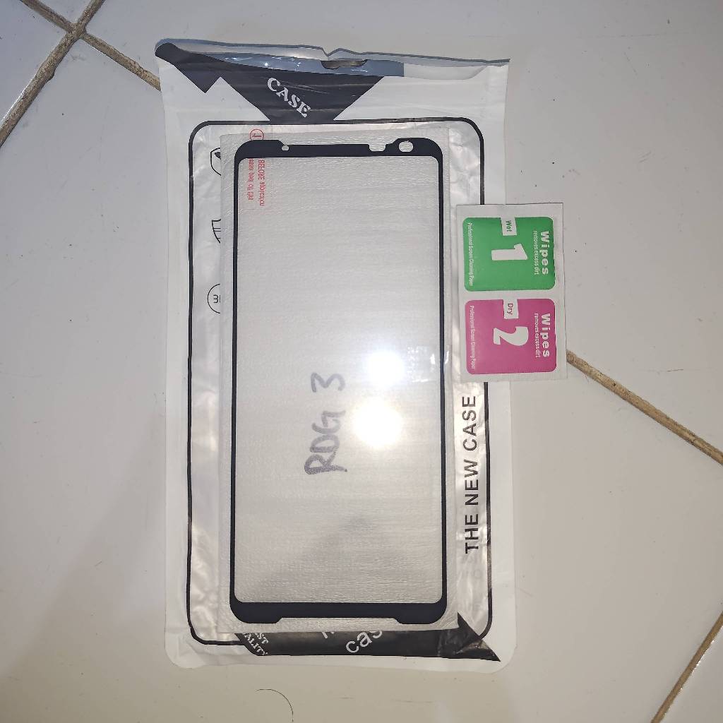 Tempered Glass Asus ROG Phone 3 Anti Gores ROG 3 Full Black Trim