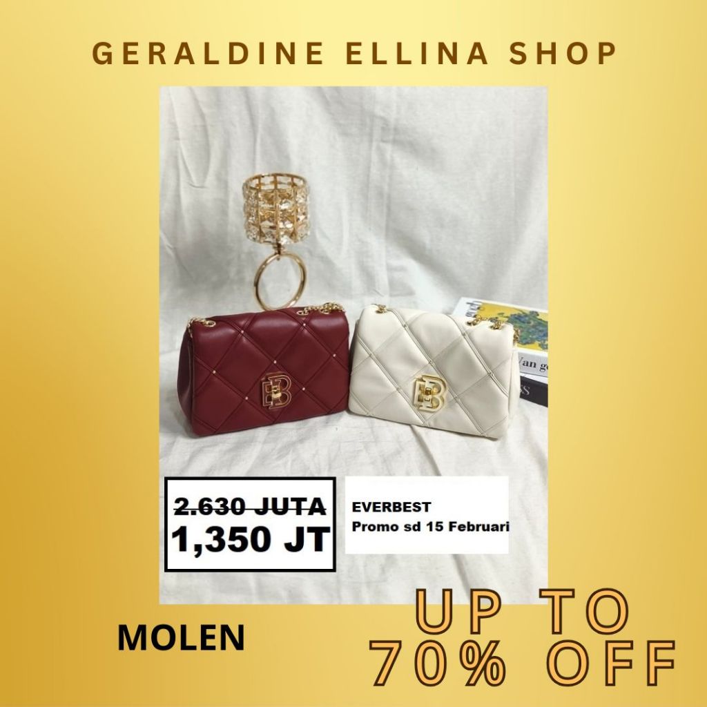 Tas selempang Wanita EVERBEST 100% original shoulder bag seri MOLEN
