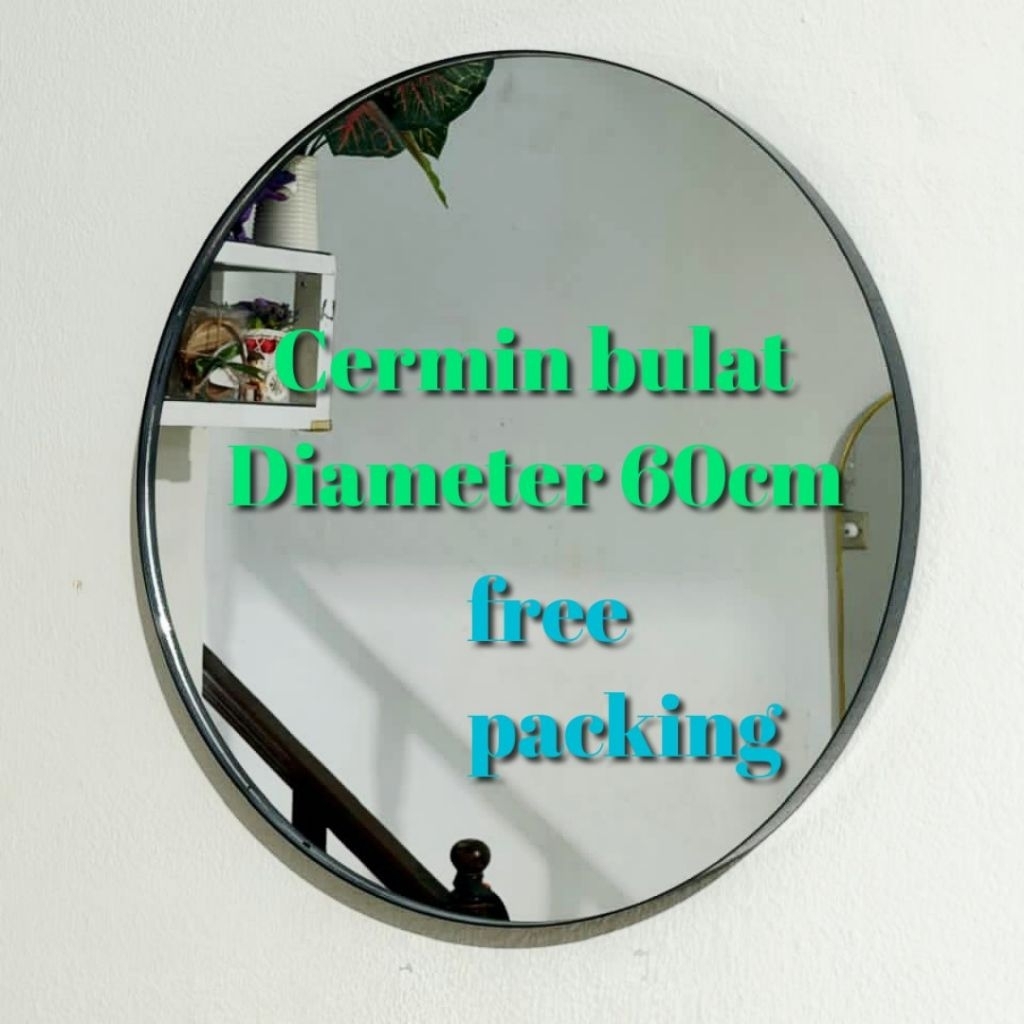 Cermin Dinding / Cermin aesthetic / cermin bulat 60cm