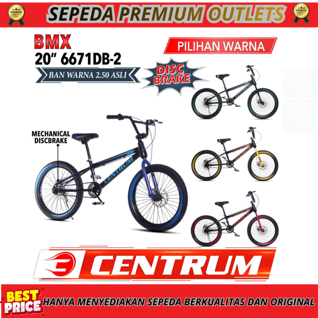 Sepeda Anak Bmx 20 Centrum 6671 DB-2