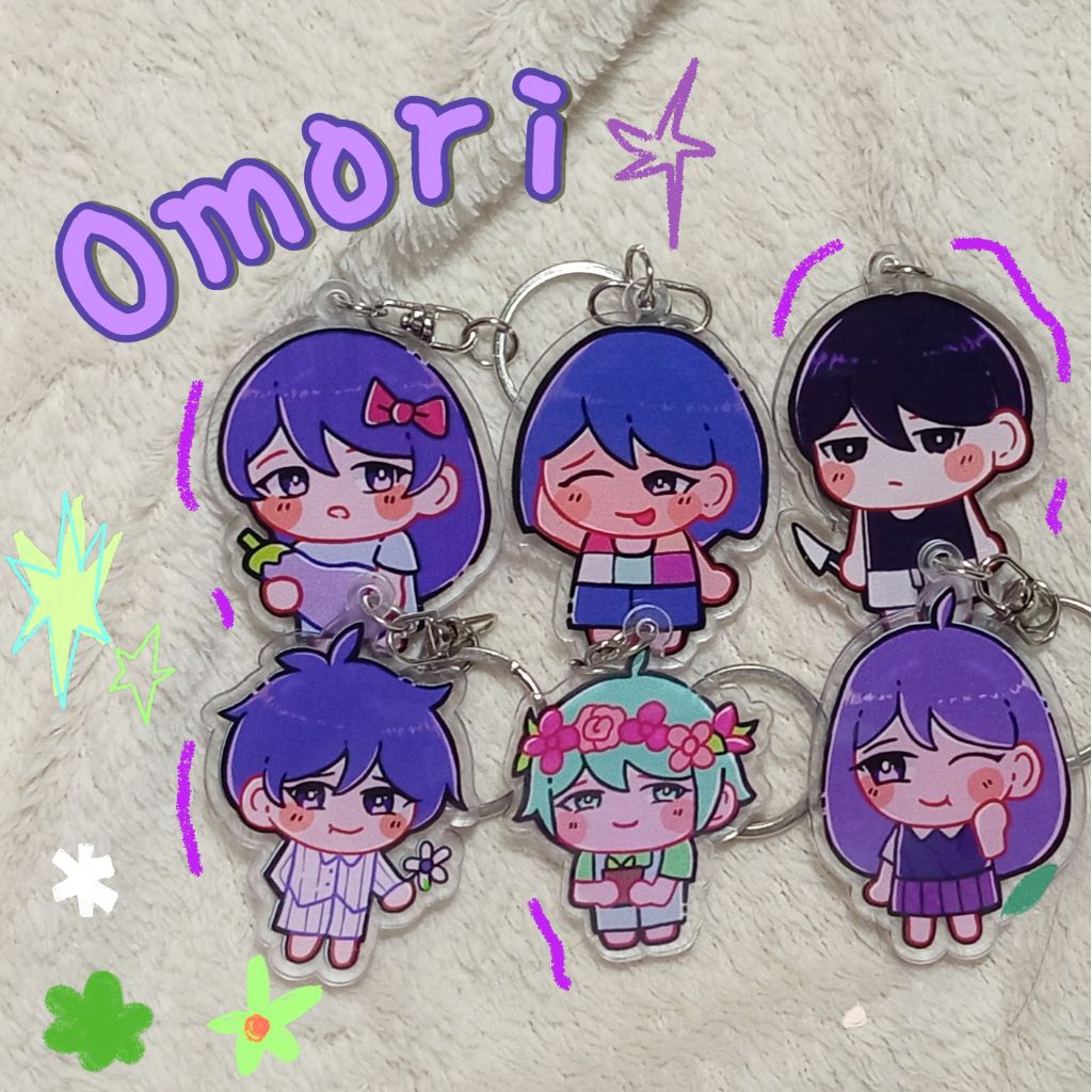 Omori Acrylic Keychain Fanmerch by Lunaticast.