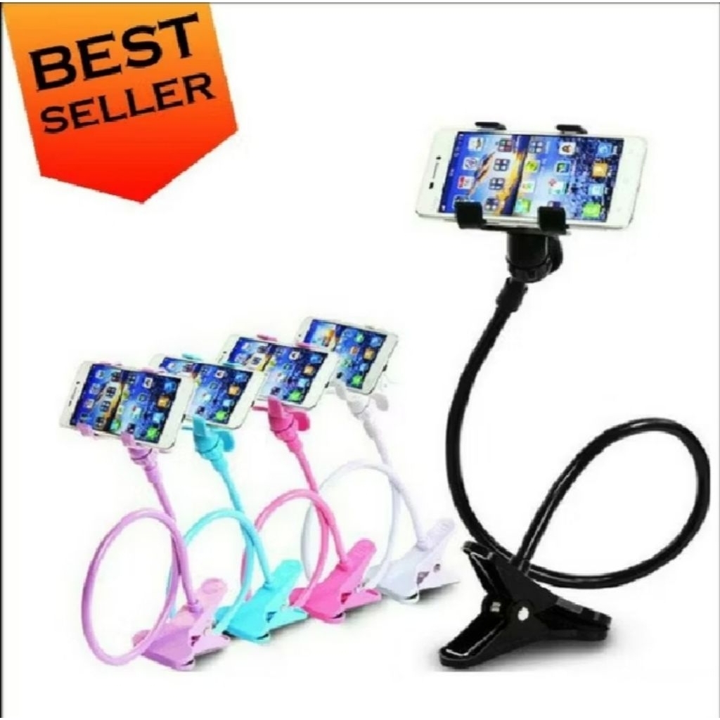 STAND HOLDER HP LAZYPOD MODEL JEPIT FLEXIBLE/STAND HOLDER DUDUKAN HP MEJA