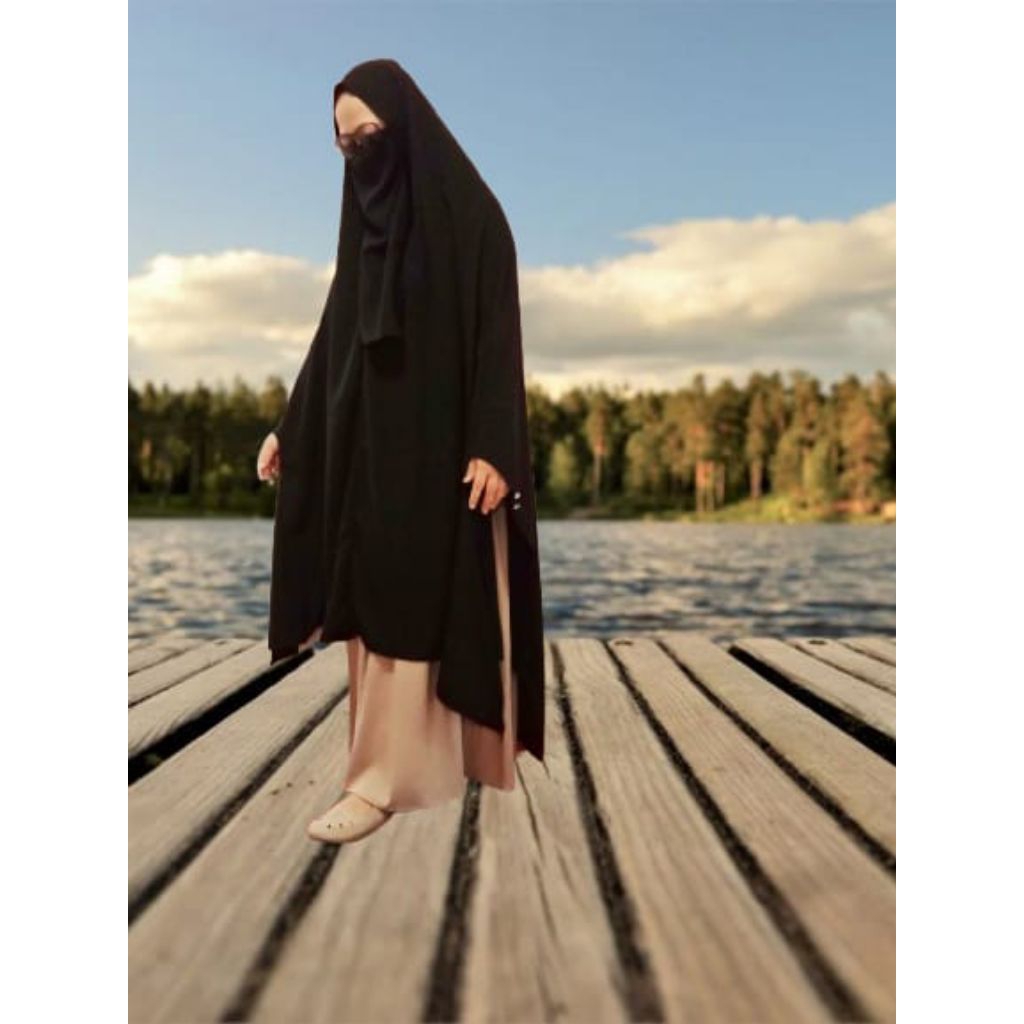 Khimar non pet jetblack