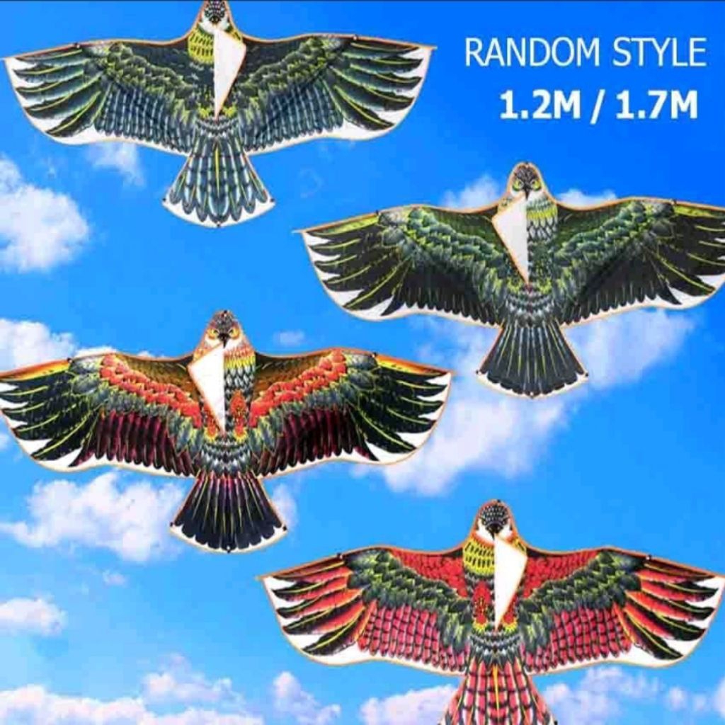 NEW PRODUCT 1.2/1.7 M LAYANGAN ELANG Jumbo mainan layang layang Anak ke layangan layanglayang naga L