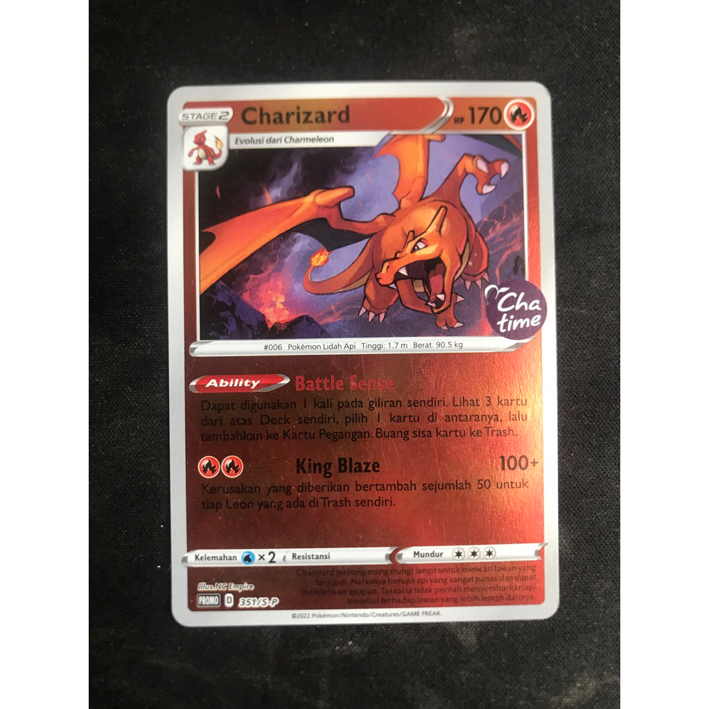 Charizard Chatime Promo Card