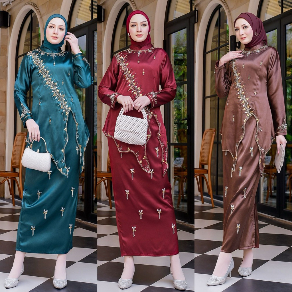 KEBAYA SET TUNIK MAYANG/KEBAYA MODERN/KEBAYA PESTA/KEBAYA WISUDA/KEBAYA LAMARAN/KEBAYA AKAD/KEBAYA B