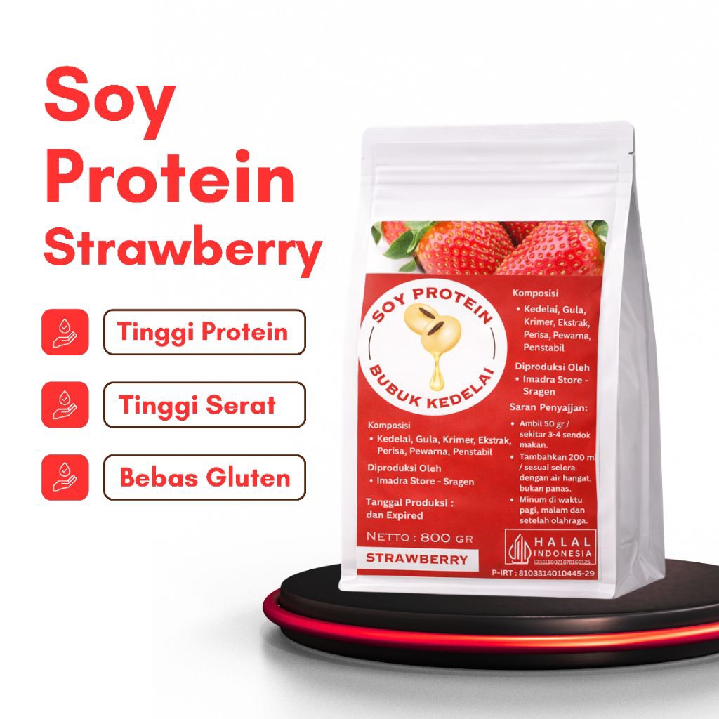 Soy Protein Varian Rasa Susu Kedelai Bubuk Varian Rasa Suplemen Tinggi Protein