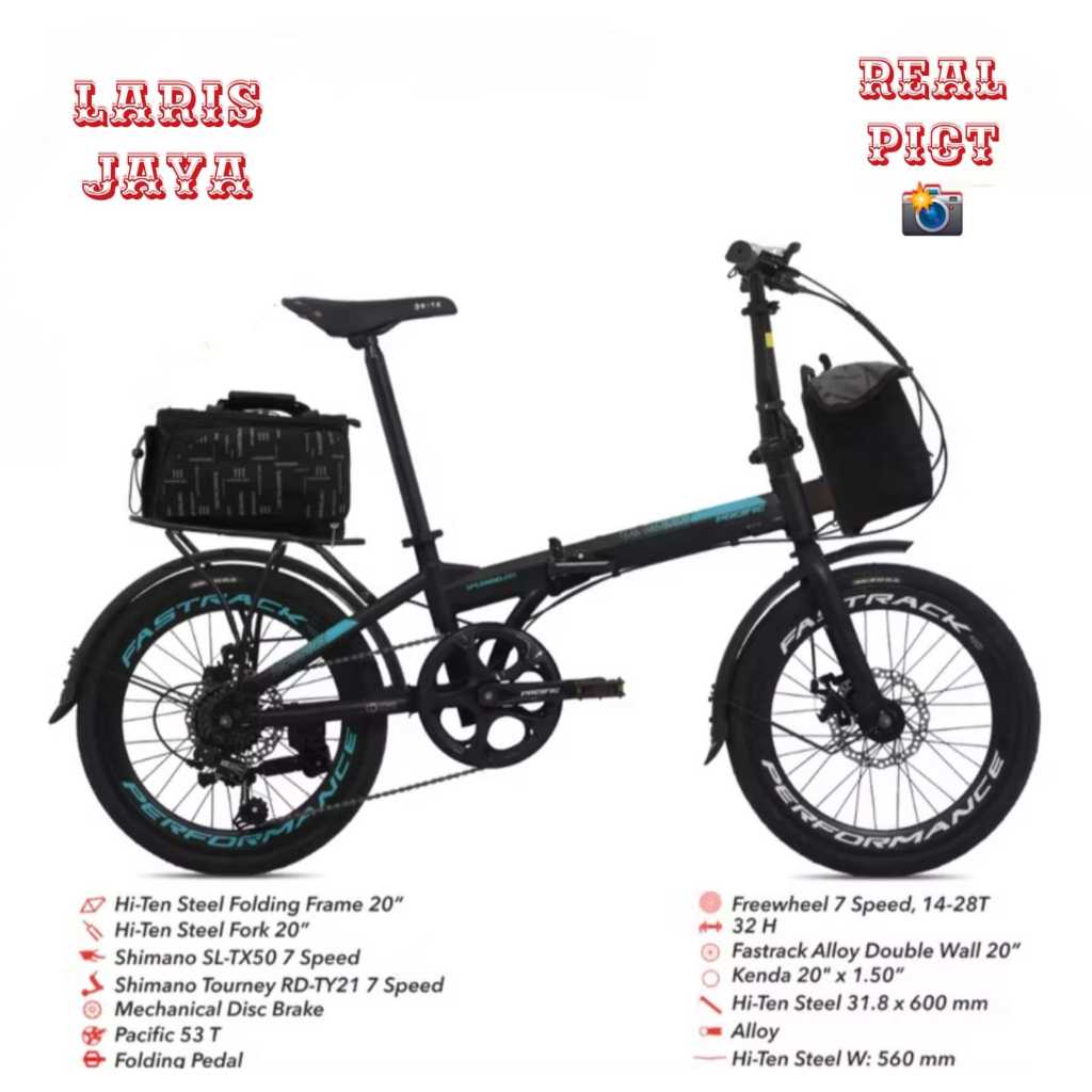 SEPEDA LIPAT 20 PACIFIC SPLENDID 300 1X9 SPEED MD, SEPEDA LIPAT 20 INCH PACIFIC SPLENDID 250 TERBARU