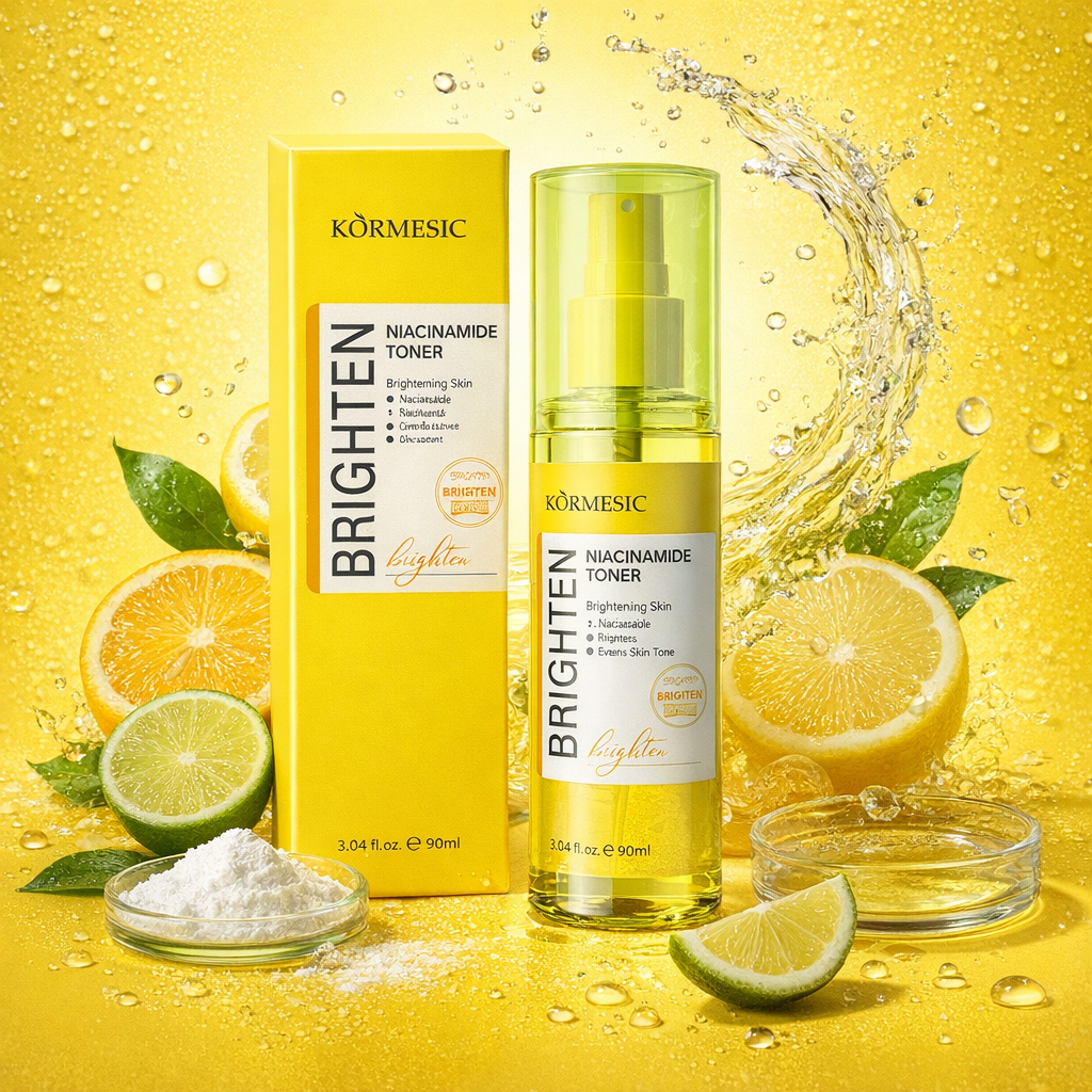 Kormesic Niacinamide Toner Spray | Toner Wajah Pencerah & Penyegar untuk Kulit Cerah, Lembap & Glowi