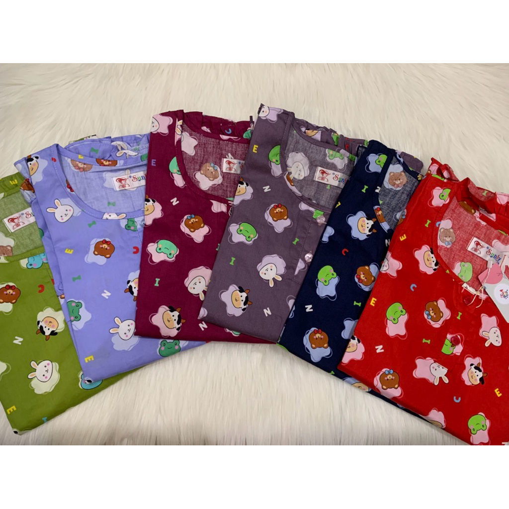 Sunly 24 K [cln.panjang Lengan pendek] baju tidur sunly