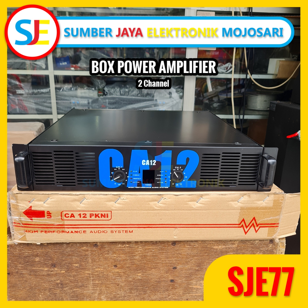 BOX Power Amplifier CA 12 / Box Power Kosongan 2 Channel 2U