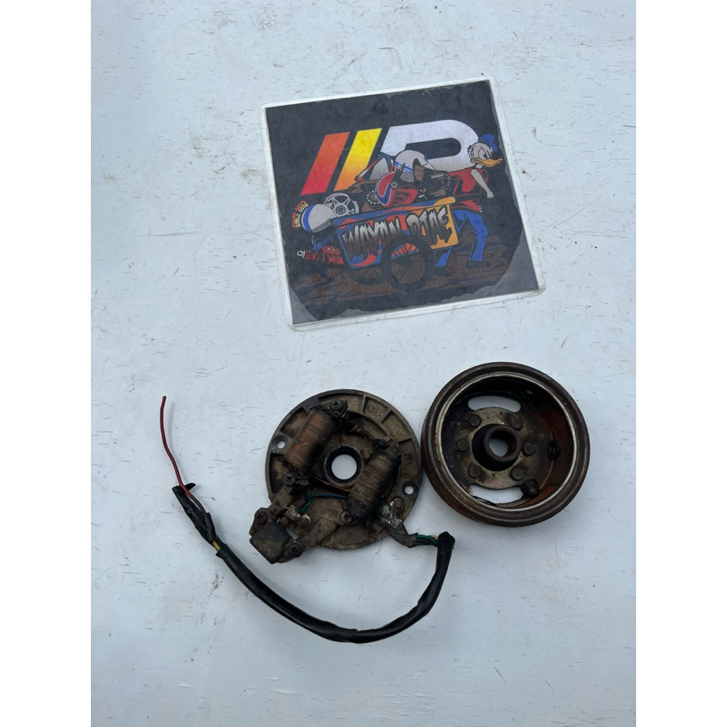 Magnet set sepul/spul pengapian motor win china original bekas lepasan motor