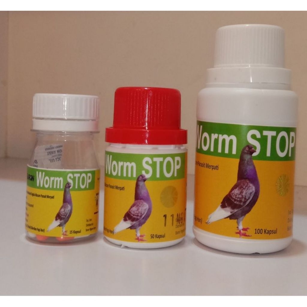 Worm stop | obat cacing untuk merpati | merpati baron