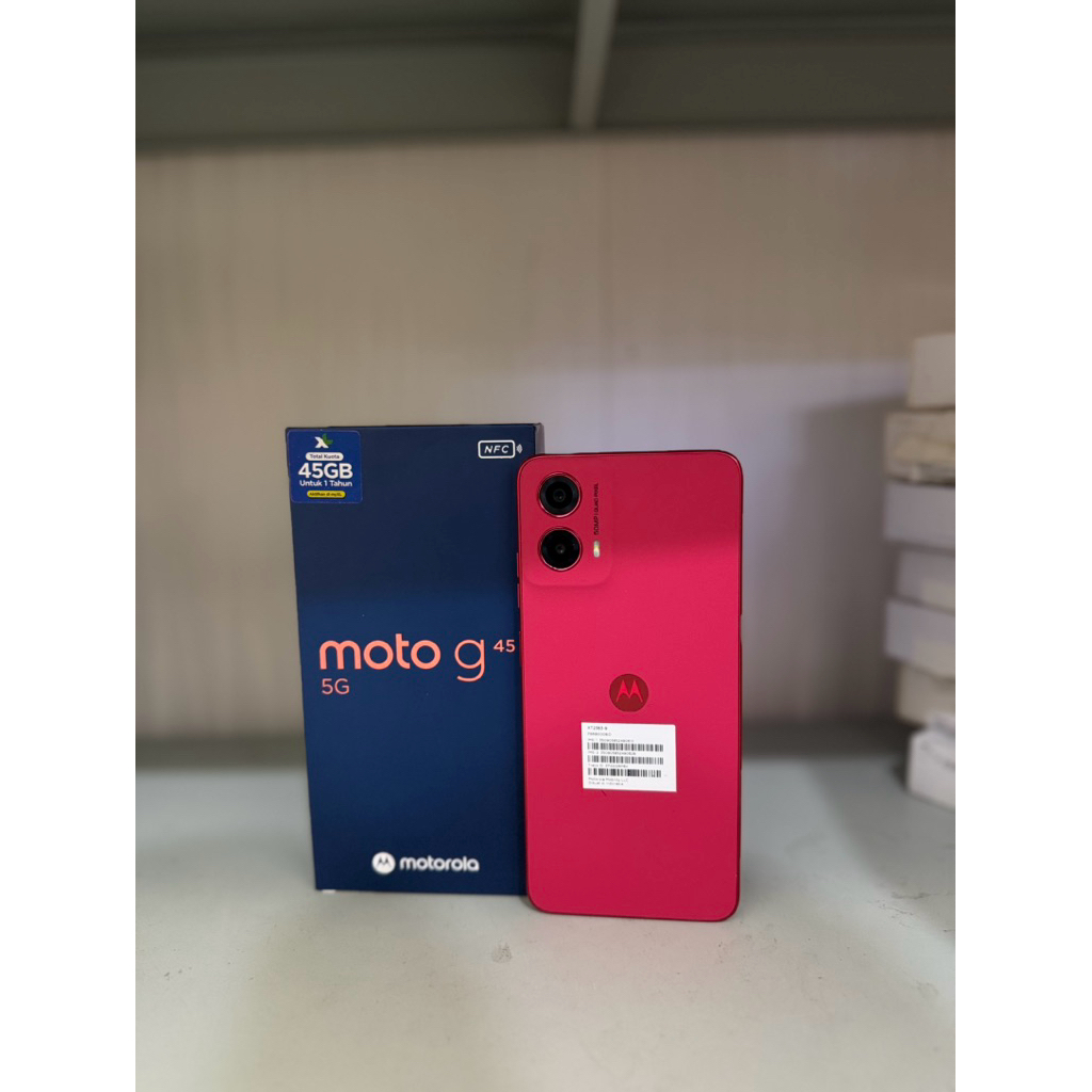 motorola G45 5g 8/256 second garansi resmi fullset