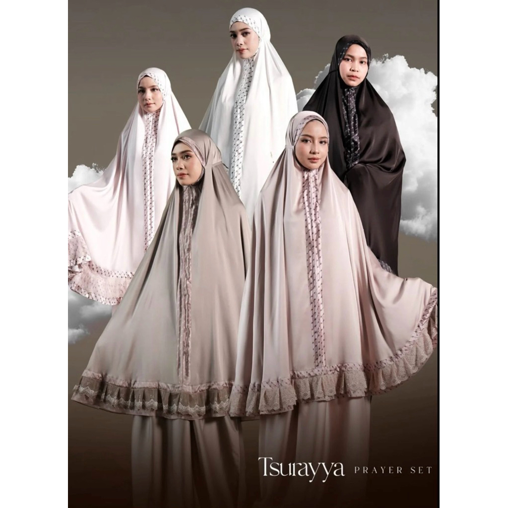 TRZ - Tsurayya prayer - Prayer set 2in1 - Mukena dewasa silk