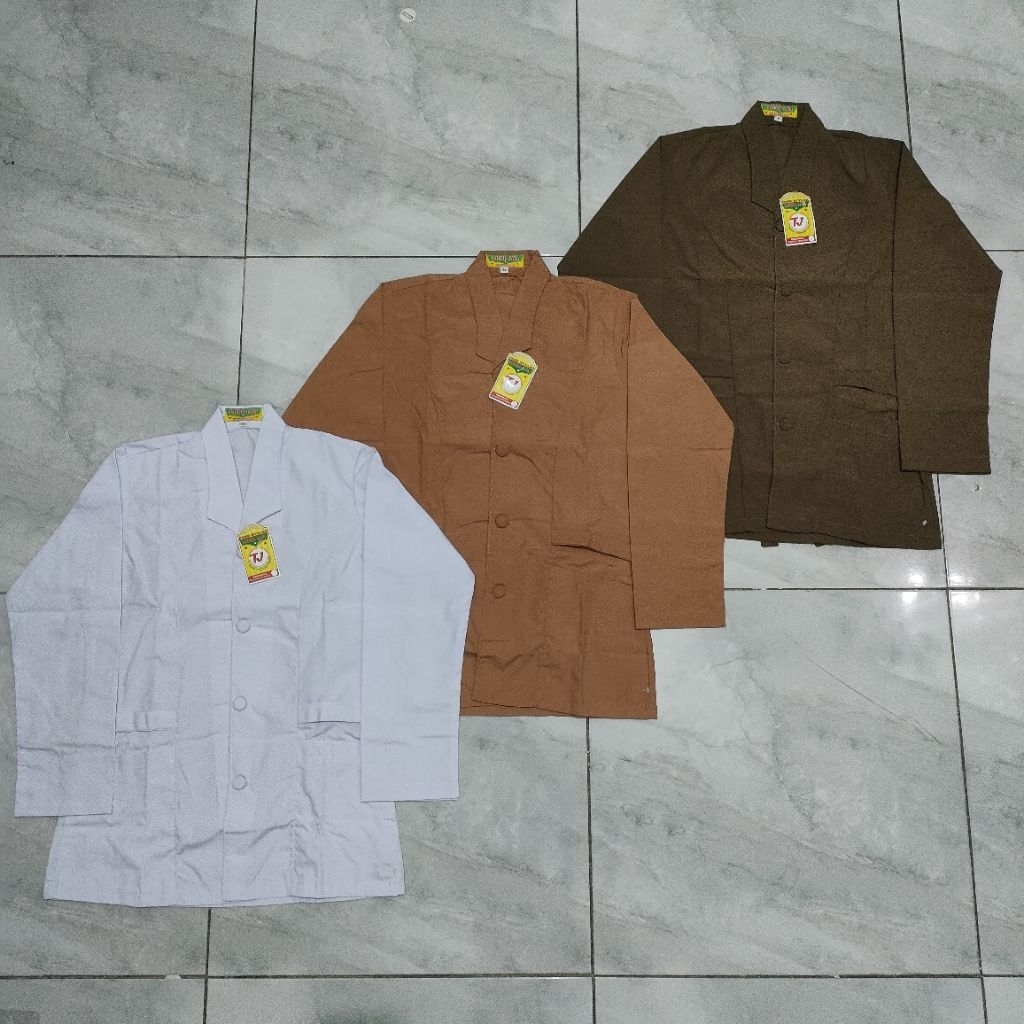 seragam sekolah baju atasan wanita tali samping/cesper