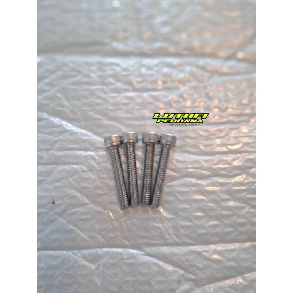 BAUT STAINLESS P6X35 DRAT 10 PANJANG 3,5CM